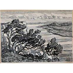 Sven Birger Sandzen, Lithograph