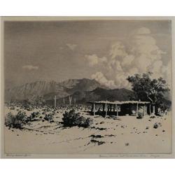 George Elbert Burr, Drypoint/Etching