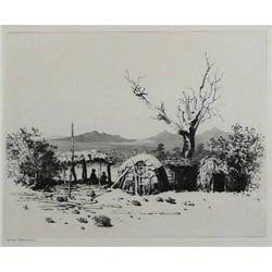 George Elbert Burr, Drypoint/Etching