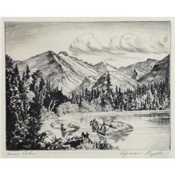 Lyman Byxbe, Etching