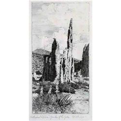 Charles W. Love, Etching