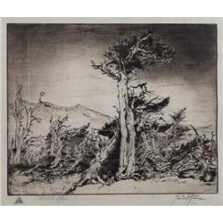 Lester Varian, Etching