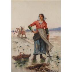 F. Prochaska, Watercolor