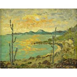 Warren Rollins, Oil on Board