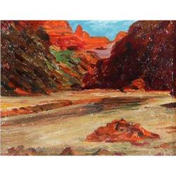 Elbridge A. Burbank, Oil on Board