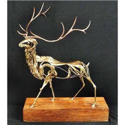 Stylized Elk Sculpture