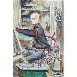 Clinton B. King, 2 Oil on Canvas/1 Poster