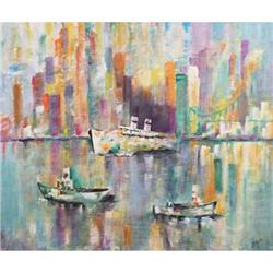 Helen Salz, oil on Board