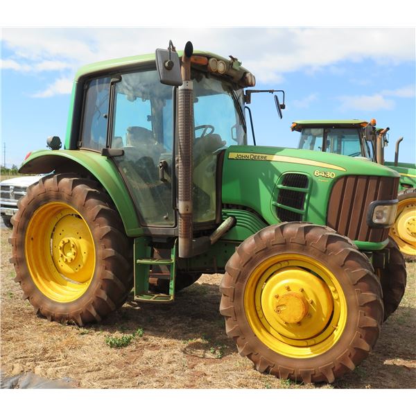 John Deere J08 Tractor Model 6430, Runs, 6121 Hours on Meter