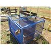 Image 2 : Metal Mesh Rolling Enclosed Cage Shelf & Blue-Point 2 Tier Rolling Cart