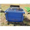 Image 3 : Metal Mesh Rolling Enclosed Cage Shelf & Blue-Point 2 Tier Rolling Cart