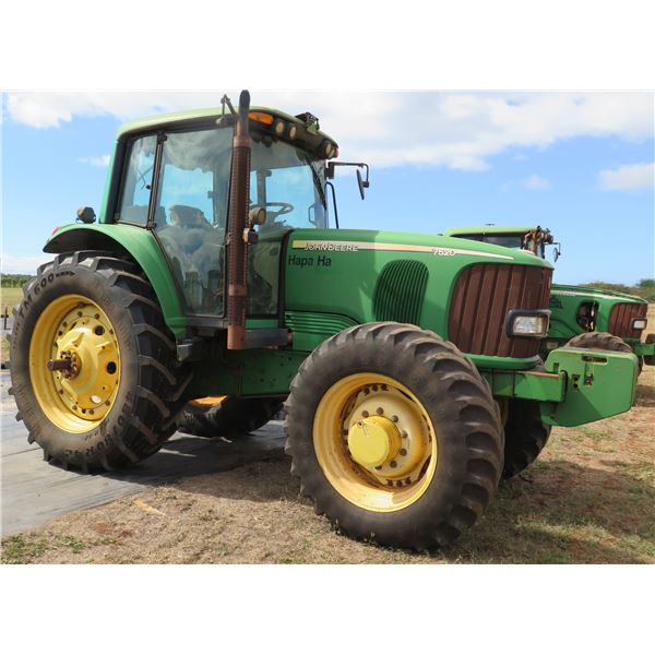 John Deere 2007 J06 Tractor Model 7520 (Hapa Ha), Runs, 5785 Hours on Meter