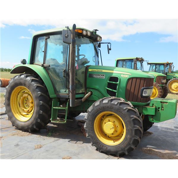 John Deere 2010 J07 Tractor Model 6430, Runs, 4505 Hours on Meter on 1/21/21