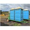 Image 3 : GK Machine 2 Portable Toilets w/ Sink & Tank on Towable Trailer