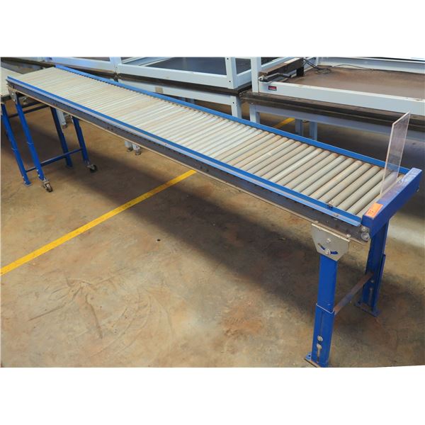 Rolling Metal Conveyor Roller Section 120"L x 18"W