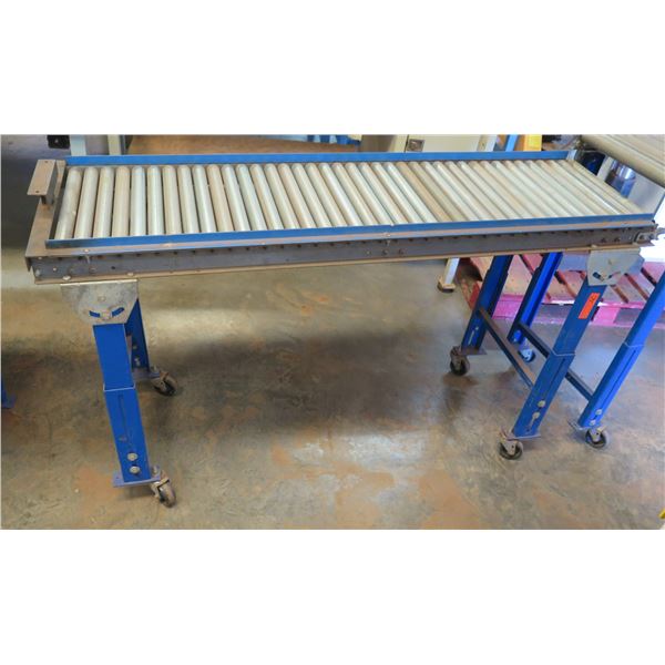 Rolling Metal Conveyor Roller Section 60"L x 18"W