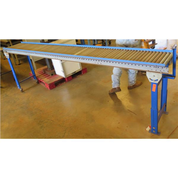 Rolling Metal Conveyor Roller Section 120"L x 18"W