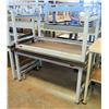Image 1 : Qty 2 Dyna-Lift Bucher Hydraulics Adjustable Height Work Tables 4M-D1A-12-S24