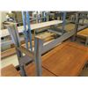 Image 2 : Qty 2 Rolling Metal & Wood Work Table