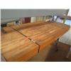 Image 3 : Qty 2 Rolling Metal & Wood Work Table