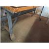 Image 4 : Qty 2 Rolling Metal & Wood Work Table