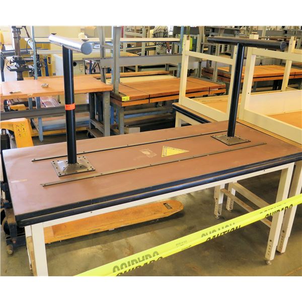 Qty 2 Prolinne Rolling Metal Work Tables