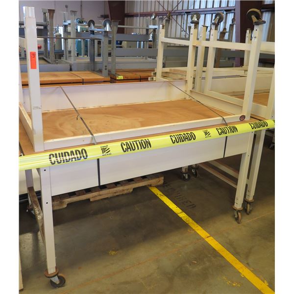 Qty 2 Prolinne Rolling Metal Work Tables