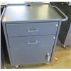 Image 1 : Rolling Metal Cabinet w/ 1 Door & 2 Drawers