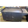 Image 1 : Rolling Metal Cabinet w/ 1 Door & Inside Shelves