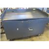 Image 1 : Rolling Metal Cabinet w/ 1 Door & Inside Shelves