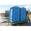 Image 1 : GK Machine 2 Portable Toilets w/ Sink & Tank on Towable Trailer