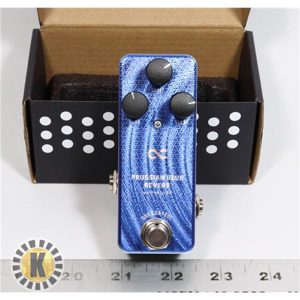 ONE CONTROL PRUSSIAN BLUE REVERB GUITAR PEDAL