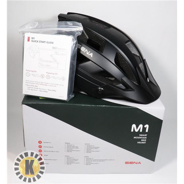 M1 SMART MOUNTAIN BIKE HELMET BLACK COLOUR