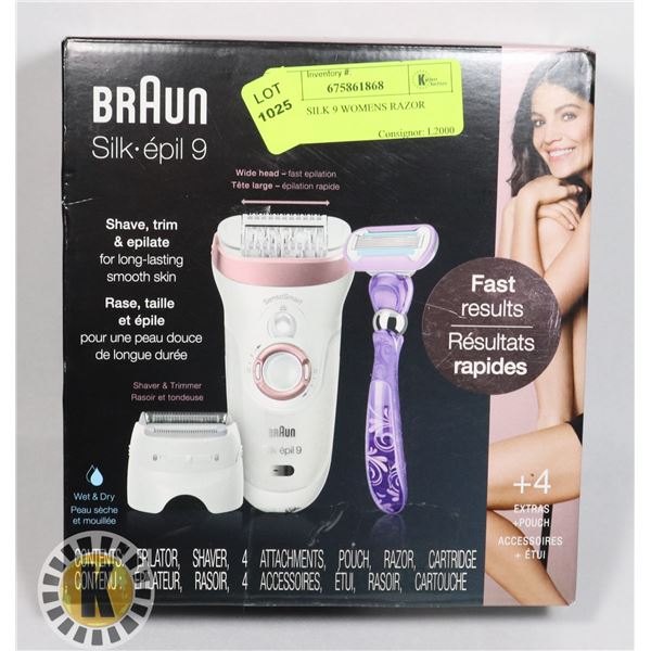 BRAUN SILK 9 WOMENS RAZOR