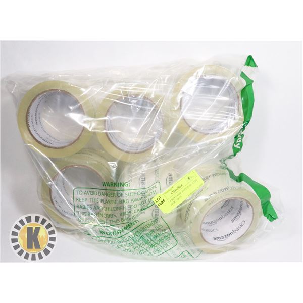 LOT OF 6 ROLLS OF TAPE FOR  TAPE DISPENSER / GUN