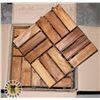 Image 1 : BOX OF SOLID TEAK WOOD INTERLOCKING DECK TILES