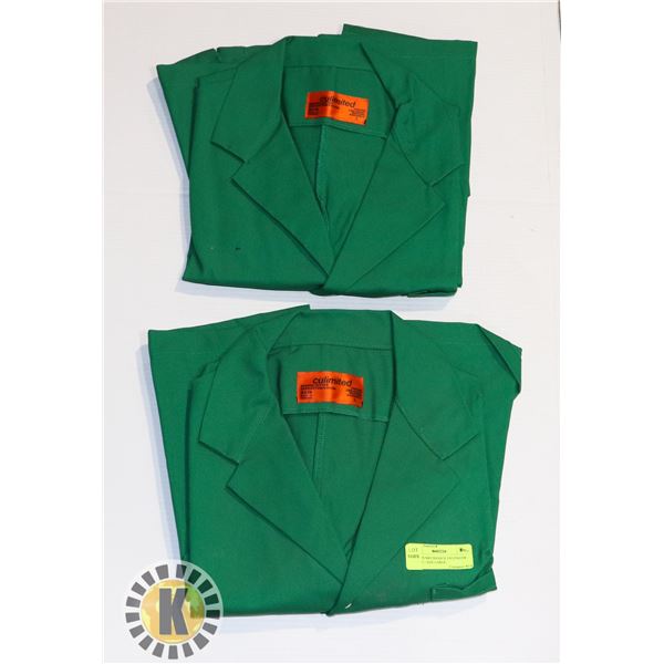 2 GREEN MECHANICS 3/4 LENGTH JACKET - SIZE LARGE