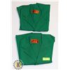 Image 1 : 2 GREEN MECHANICS 3/4 LENGTH JACKET - SIZE LARGE