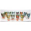 Image 1 : VINTAGE 12 DAYS OF CHIRSTMAS DRINKING GLASS SET