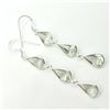 Image 2 : SILVER GREEN AMETHYST(14.2CT) EARRINGS