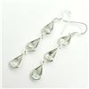 Image 3 : SILVER GREEN AMETHYST(14.2CT) EARRINGS