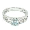 Image 3 : SILVER MOISSANITE (ROUND 5.50 MM)(0.8CT) RHODIUM