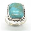 Image 1 : SILVER MOHAVE TURQUOISE(8.45CT) RING