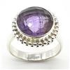 SILVER AMETHYST(5.4CT) RING (~WEIGHT 5.3G)