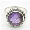 Image 3 : SILVER AMETHYST(5.4CT) RING (~WEIGHT 5.3G)