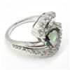 Image 4 : SILVER MYSTIC CZ(2.9CT) RHODIUM PLATED RING