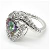 Image 5 : SILVER MYSTIC CZ(2.9CT) RHODIUM PLATED RING