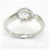 SILVER MOISSANITE ( ROUND 7X7 MM)(1.2CT) RHODIUM