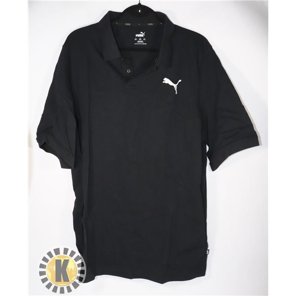 MENS BLACK POLO SIZE 2XL