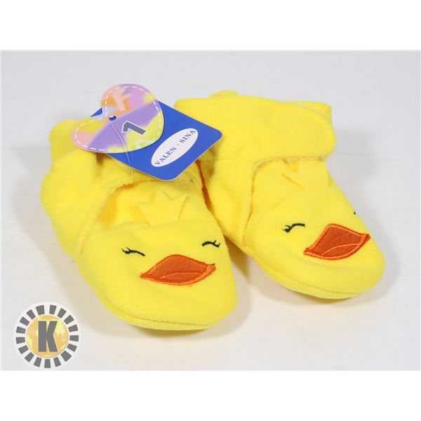 TODDLER CHICK SLIPPERS SIZE 1